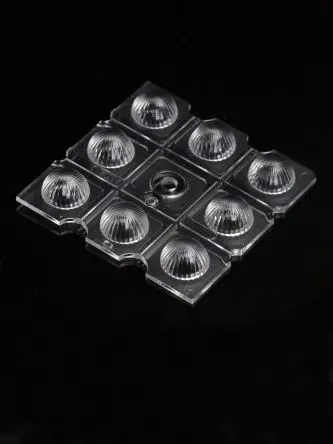 Produktfoto 1 von Ledil STRADELLA LED Linse 8-LEDs Rund aus Polymethylmethacrylat Weitwinkel, Klar 90 ° x 7.12 mm