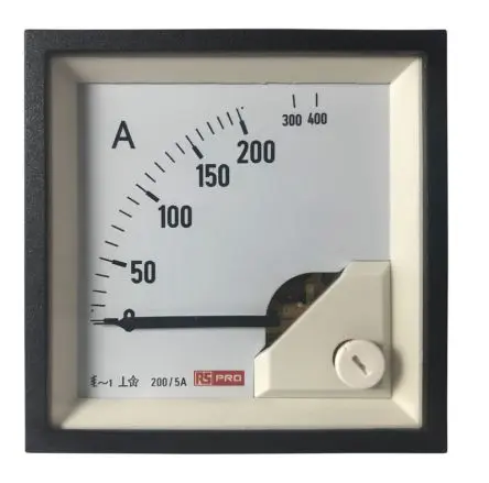 Produktfoto 1 von RS PRO RS PRO Amperemeter 100 A AC Dreheisen, 68 mm x 68 mm / 1 %