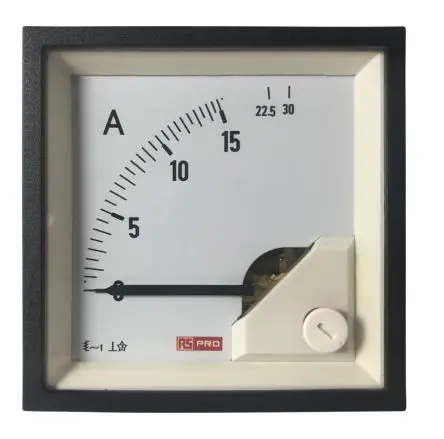 Produktfoto 1 von RS PRO RS PRO Amperemeter 100 A AC Dreheisen, 68 mm x 68 mm T. 62 mm / 1 %