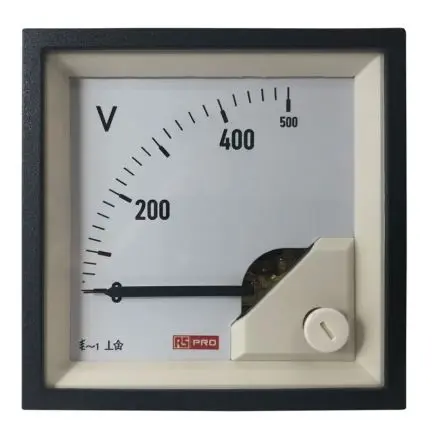 Produktfoto 1 von RS PRO Analoges Voltmeter AC, 68 mm, 68 mm, 66 mm