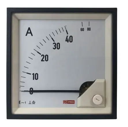 Produktfoto 1 von RS PRO RS PRO Amperemeter AC Dreheisen, 92 mm x 92 mm / 1 %