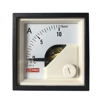 Produktfoto 1 von RS PRO Analoges Voltmeter DC, 45 mm, 45 mm, 72 mm