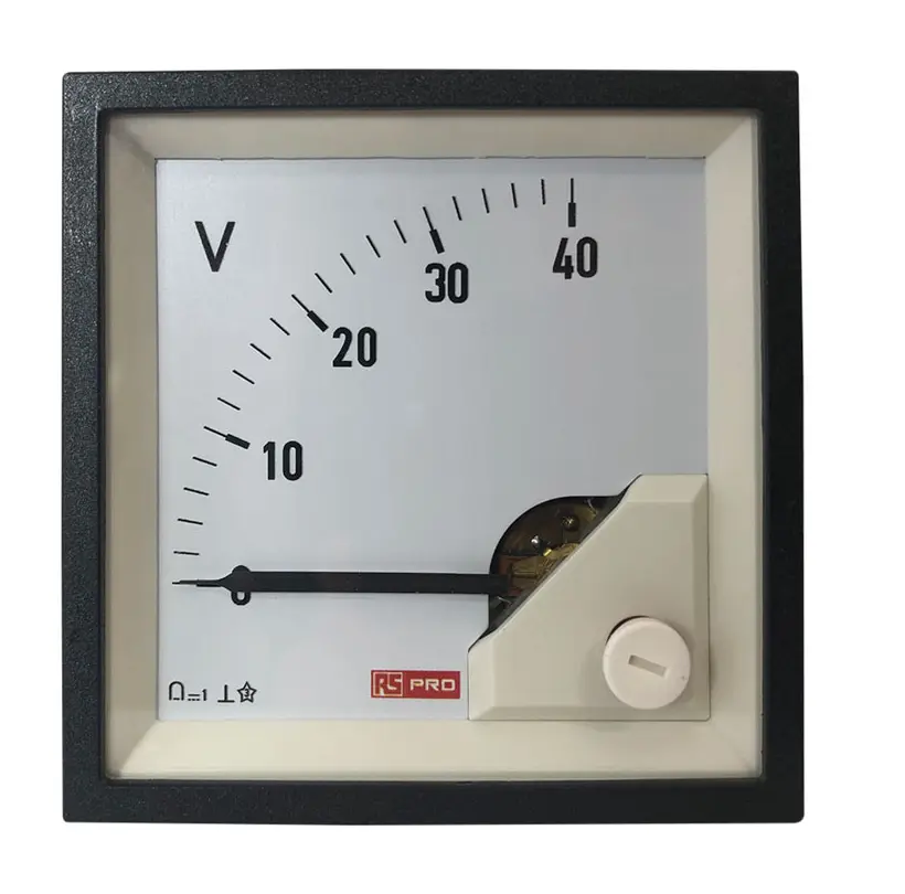 Produktfoto 1 von RS PRO RS PRO Amperemeter 100 A DC Drehspul, 68 mm x 68 mm T. 67 mm / 1 %