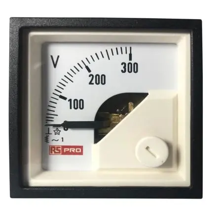 Produktfoto 1 von RS PRO Analoges Voltmeter AC, 45 mm, 45 mm, 72 mm