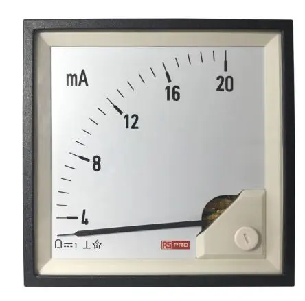 Produktfoto 1 von RS PRO Amperemeter DC Drehspul, 92 mm x 92 mm T. 54 mm / 1 %