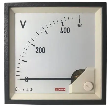 Produktfoto 1 von RS PRO RS PRO Analoges Voltmeter DC, 92 mm, 92 mm