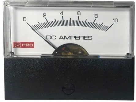 Produktfoto 1 von RS PRO Amperemeter 50 A DC Drehzapfen und Juwelen-Drehspule und Dreheisen mit hohem Drehmoment, 44 mm x 57 mm T. 45.7 mm