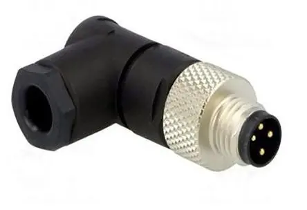 Produktfoto 1 von RS PRO CNM08 12 mm M8 Rundsteckverbinder Stecker 4-polig Stecker 3A Kabel IP67