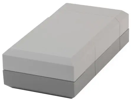 Produktfoto 1 von Bopla Elegant; Gehäuse; Polystyrol; Grau IP40 Breite 82 mm Höhe 60 mm Länge 150 mm