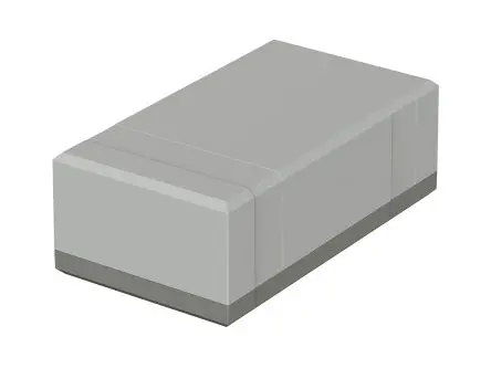 Produktfoto 1 von Bopla Elegant; Gehäuse; Polystyrol; Grau IP40 Breite 112 mm Höhe 70 mm Länge 200 mm