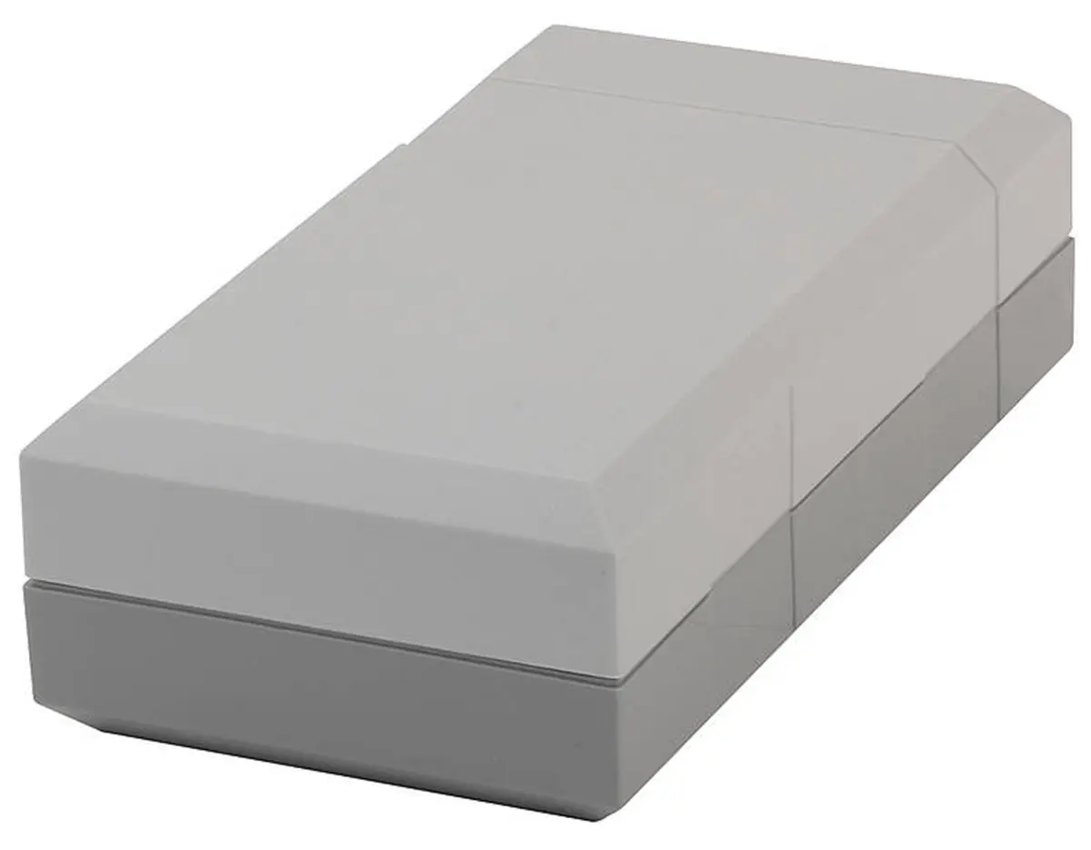 Produktfoto 1 von Bopla Elegant; Gehäuse; Polystyrol; Grau IP40 Breite 82 mm Höhe 60 mm Länge 150 mm