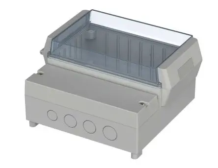 Produktfoto 1 von Bopla RegloCard-Plus Polycarbonat, ABS Wandanschlusskasten Hellgrau IP65 Transparente Tür, HxBxT 166 mm, 161 mm x 93 mm