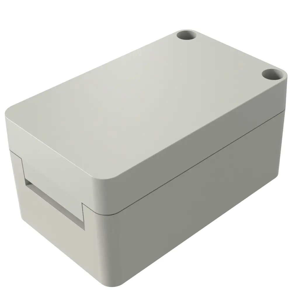 Produktfoto 1 von Rose Mini Polyglass Polyethylenterephthalat Wandanschlusskasten Grau IP66, HxBxT 120 mm, 200 mm x 100 mm