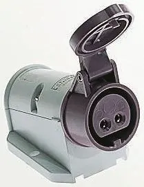Produktfoto 1 von MENNEKES Industrie-Steckdose Violett, 25V 3P / 16A, Wand IP44