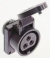 Produktfoto 1 von MENNEKES Leistungssteckverbinder Violett, 25V 3P / 16A, Panel IP44