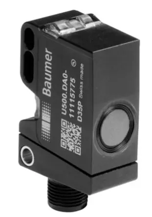 Produktfoto 1 von Baumer M12 Ultraschall-Näherungssensor, Kubisch 1000 mm / 100mA 4 bis 20 mA, IP67 30 V dc