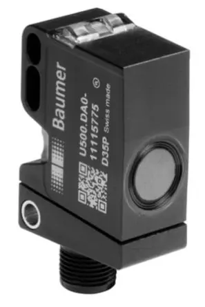 Produktfoto 1 von Baumer M12 Ultraschall-Näherungssensor, Kubisch 1000 mm / 100mA IO-Link, IP67 30 V dc
