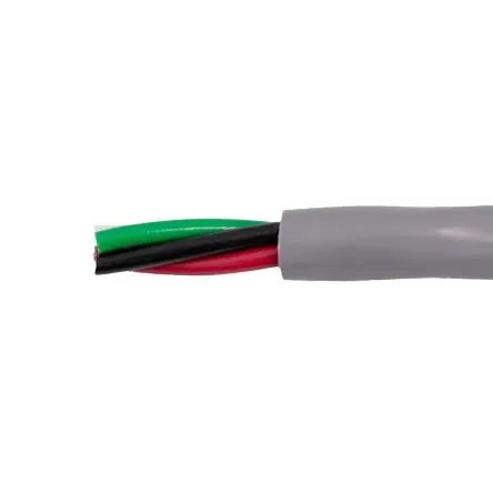 Produktfoto 1 von Alpha Wire Alpha Essentials Communication & Control Steuerkabel, 5-adrig 0.35mm² 22 AWG Grau, Schwarz Ungeschirmt, 152