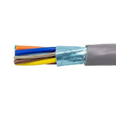 Produktfoto 1 von Alpha Wire Alpha Essentials Communication & Control Steuerkabel, 9-adrig 24 AWG Grau Geschirmt, 152 m, Polyvinylchlorid