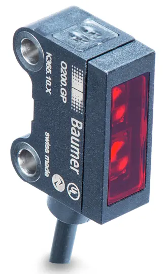 Produktfoto 1 von Baumer Kubisch Optischer Sensor, Reflektierend, Bereich 0 → 3 m, Gegentakt Ausgang, 4-poliger M8-Steckverbinder