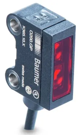 Produktfoto 1 von Baumer Kubisch Optischer Sensor, Reflektierend, Push-Pull Ausgang, M8-Steckverbinder