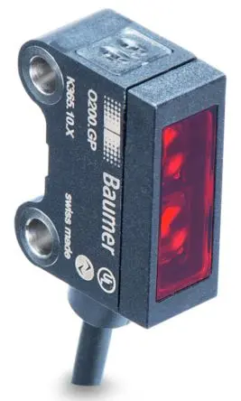 Produktfoto 1 von Baumer O200 Kubisch Optischer Sensor, Durchgangsstrahl, Impulsgeber Ausgang, M8-Steckverbinder