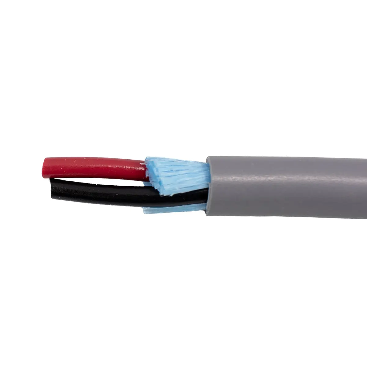 Produktfoto 1 von Alpha Wire Alpha Essentials Communication & Control Steuerkabel, 3-adrig 0.56 mm² 20 AWG Schwarz, Grau Ungeschirmt, 152
