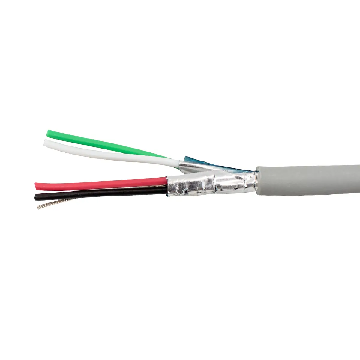 Produktfoto 1 von Alpha Wire Alpha Essentials Communication & Control Datenkabel, 3-paarig 0,23 mm² Ø 10.06mm Aluminium/Mylarband