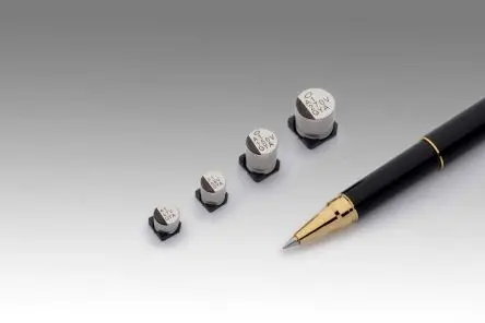 Produktfoto 1 von Nichicon YA, Oberfläche Hybrid Polymerkondensator 22 μF ±20 % / 50V dc, Ø 6.3 mm, -55 °C → 125 °C
