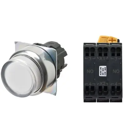 Produktfoto 1 von Omron A22N Druckschalter Tastend Panel Ø 22 mm, 2-poliger Umschalter / 10A, IP66