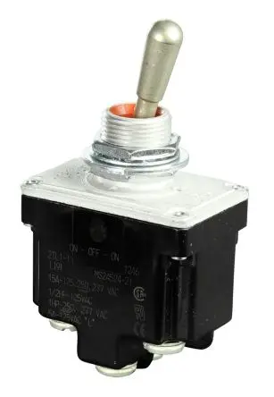 Produktfoto 1 von Honeywell Buchse Kippschalter 2-poliger Wechsler, Ein-momentan Ein, 277 V ac, 10A, Schraube
