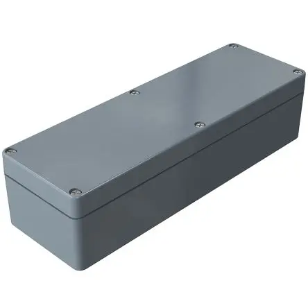 Rose Polyester Standard; Gehäuse; Glasfaserverstärktes duroplastisches Polyester, Graphit; Grau; IK08 IP66 Breite 75 mm