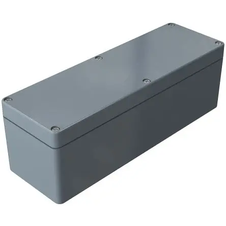 Produktfoto 1 von Rose Polyester Standard; Gehäuse; Glasfaserverstärktes duroplastisches Polyester, Graphit; Grau; IK08 IP66 Breite 75 mm