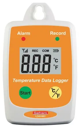 Produktfoto 1 von Sefram Temperatur Datenlogger, -40°C → +85°C