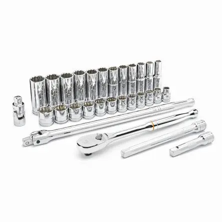 Produktfoto 1 von GearWrench Steckschlüsselsatz 3/8 in Vierkant 12-Kant 29-teilig