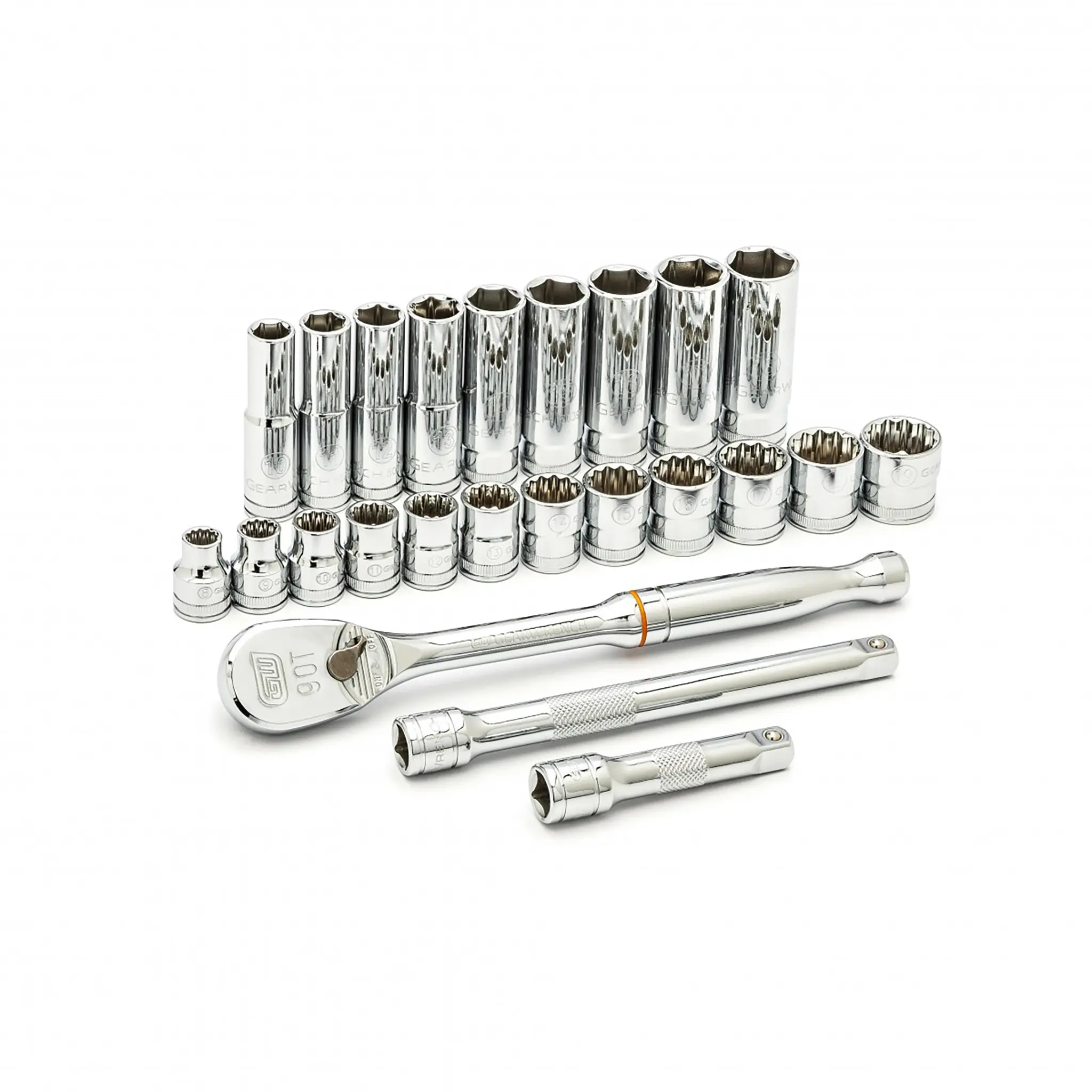 Produktfoto 1 von GearWrench 3/8 in Vierkant 12-Kant, 6-Kant 24-teilig