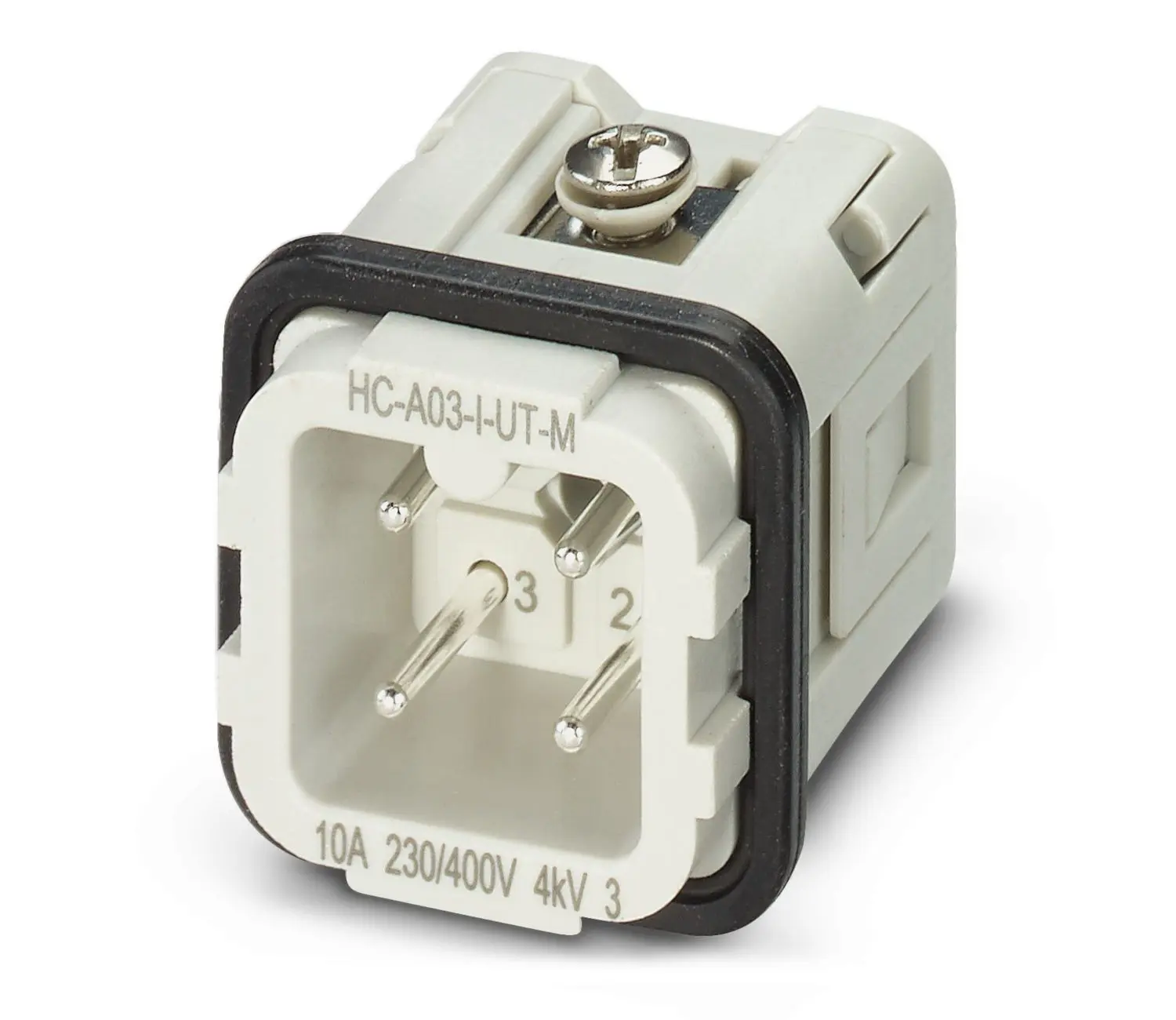 Produktfoto 1 von Phoenix Contact Industrie-Steckverbinder Kontakteinsatz, 3-polig 24A Stecker, Schrauben