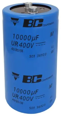 Produktfoto 1 von Vishay 501 PGM-ST Schraubanschlussklemme Kondensator 3300 μF ±20 % / 450V dc, Ø 65 mm x 104.8 mm, 85 °C
