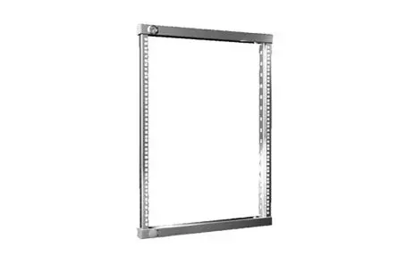 Produktfoto 1 von Rittal Serie VX Server-Rack, 15 U, Stahl, Ges H. 100 mm, Grau, 4.14 kg, Schwenken 800 mm