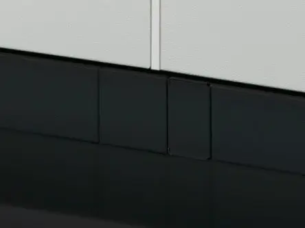 Produktfoto 1 von Rittal VX Stapelkit, Anreih-Abdeckung für Sicherheitsverriegelungsgehäuse 2200 mm, Kunststoff, 2 Per Pack Stück
