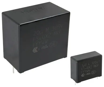Produktfoto 1 von Vishay F340X2 X2 Folienkondensator 305 V dc 305V ac 15 μF ±20 %, Durchsteckmontage Raster 52.5 mm