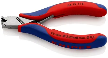 Produktfoto 1 von Knipex Knipex Frontschneider 115 mm / Backen 6mm, Schneidleistung 1.4mm