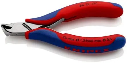 Produktfoto 1 von Knipex Knipex Frontschneider 120 mm / Backen 10mm, Schneidleistung 1.5mm