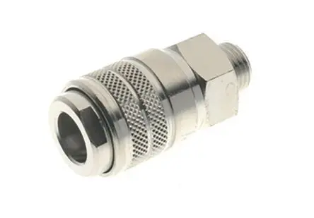 Produktfoto 1 von RS PRO Druckluft-Schnellkupplung, Messing 1/4 in Buchse, BSP