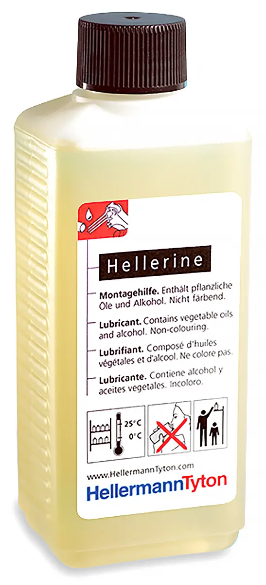 Produktfoto 1 von HellermannTyton Hellerine Schmiermittel Mehrzweckschmiermittel, Flasche 250 ml