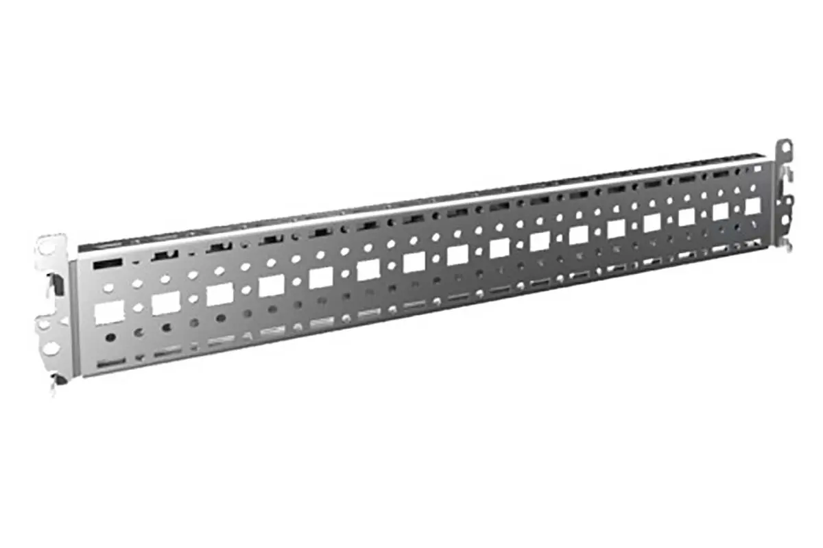 Produktfoto 1 von Rittal Kabelmanagement-Platte Gestanzter Abschnitt zur Verwend.mit Individuelle Inneninstallation des Gehäuserahmens,