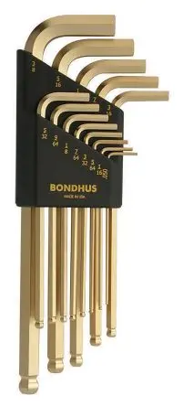 Produktfoto 1 von Bondhus Sechskantschlüsselsatz 13 L Zoll Lang 0.05 to 7/32 in