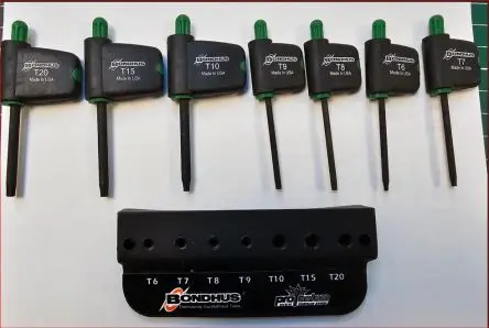 Produktfoto 1 von Bondhus TORX®-Schlüsselsatz Protanium, Hochdrehmomentstahl 7, T8, IP 9, T15, IP 6, T10, IP 20, IP 10, IP 8, IP 7, T7,