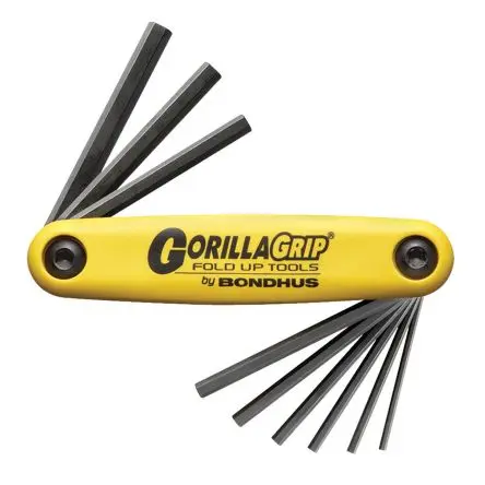 Produktfoto 1 von Bondhus Sechskantschlüsselsatz 9 Klappbar Zoll 0.05 to 5/32 in