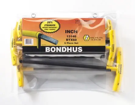 Produktfoto 1 von Bondhus Sechskantschlüsselsatz 6 Gebogen Zoll